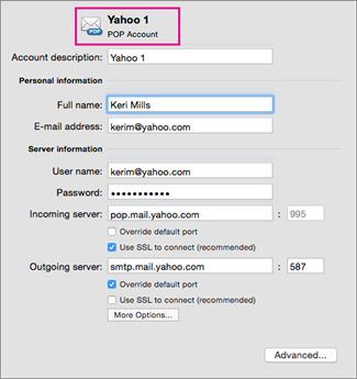 set up gmail account in outlook for mac